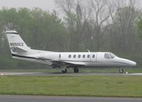 N550CZ @ DTN - Starting to roll for take off on runway 14 at the Shreveport Downtown airport with a dense fog hanging over the area. - by paulp