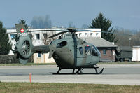 T-351 @ LSMP - The Swiss EC635VIP is basicly a cicilian EC135. The leather seats as seen in the back are quit different from the standard seats of the transport EC 635s.