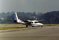 N12RZ @ RDG - Shrike Commander 500 arriving for the 1977 Reading Airshow. - by Peter Nicholson