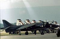 159247 @ RDG - VMA-231 displayed this Harrier, coded CG/13, at the 1977 Reading Airshow. - by Peter Nicholson