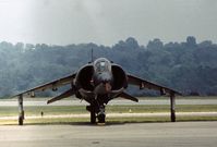 159247 @ RDG - Frontal view of the VMA-231 AV-8A Harrier at the 1977 Reading Airshow. - by Peter Nicholson