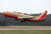 N329SW @ ORF - Southwest Airlines N329SW (FLT SWA1573) departing RWY 5 enroute to Baltimore/Washington Int'l (KBWI).