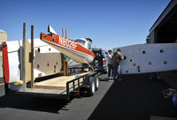 N8026F @ KIYK - Uncrating the aircraft
