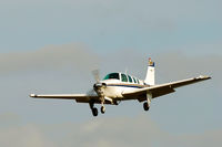 N415JL @ N07 - Beech on final to Lincoln Park - by Bruce Vinal