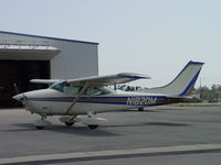 N182DM @ POC - Parked near Howard Aviation - by Helicopterfriend