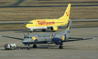 LX-WAV @ EDDK - ATP Cargo together with TuiFly B733