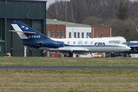 G-FRAD @ EGHH - FRA Falcon 20 at Bournemouth - by Terry Fletcher