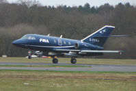 G-FFRA @ EGHH - FRA Falcon 20 at Bournemouth - by Terry Fletcher