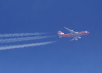 VH-OEJ - (Wunala Dreaming) of Qantas flys over Denver, Colorado from LA to New York