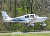 N863CF @ DTN - Touching down on 14 at the Shreveport Downtown airport. - by paulp