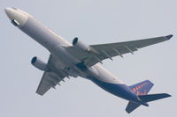 OO-SFN @ EBBR - One of the local glories (ex-SABENA)  rising from rwy 25R, bound for another ride to Africa. - by Philippe Bleus