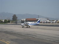 N9960W @ SZP - 1967 Piper PA-28-140 CHEROKEE, Lycoming O-320-E2A 150 Hp, taxi off Rwy 22 - by Doug Robertson