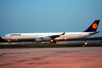D-AIHM @ MCO - Just added to the database, night arrival of DLH A340-600 - by Florida Metal