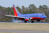 N493WN @ ORF - Southwest Airlines N493WN (FLT SWA3784) from Las Vegas McCarran Int'l (KLAS) landing on RWY 23.