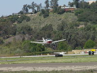 N4637W @ POC - Quick lift off 8L - by Helicopterfriend