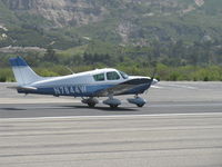 N7844W @ SZP - 1964 Piper PA-28-180 CHEROKEE, Lycoming O&VO-360 180 Hp, landing roll Rwy 22 - by Doug Robertson