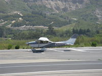 N9995E @ SZP - 1975 Cessna 182P SKYLANE, Continental O-470-S 230 Hp, taxi back - by Doug Robertson