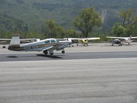 N6876N @ SZP - 1968 Mooney M20C RANGER, Lycoming O&VO-360 180 Hp, landing Rwy 22 - by Doug Robertson