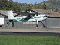 N2982A @ SZP - 1953 Cessna 180, Continental O-470 225 Hp, first year of production, landing Rwy 04 - by Doug Robertson