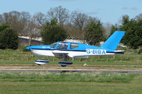 G-BIBA @ EGBT - Socata TB9 landing at Turweston - by Terry Fletcher