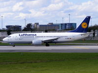 D-ABER @ EGCC - Lufthansa - by Chris Hall