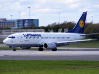 D-ABER @ EGCC - Lufthansa - by Chris Hall