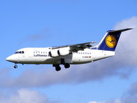 D-AVRN @ EGCC - Lufthansa Regional operated by CityLine - by Chris Hall