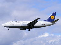 D-ABER @ EGCC - Lufthansa - by Chris Hall