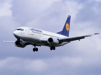 D-ABER @ EGCC - Lufthansa - by Chris Hall