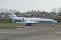 N596GA @ EGGW - Gulf V leaving Luton - by Terry Fletcher