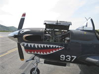 160937 @ SZP - Beech T34C TURBINE MENTOR Sierra Hotel of USMC VMFAT 101, one P&W(C)PT6A-25 400 shp turboprop. Returned to service 1998. Cowls up. - by Doug Robertson