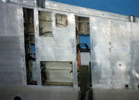 MK356 @ EGUD - UNDERSIDE OF RIGHT WING SHOWING GUN ACCESS LEFT AND RIGHT AND AND AMMUNITION BAY AT BOTTOM.RAF ABINGDON EARLY 90'S - by BIKE PILOT