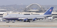 N119UA @ KLAX - Taxi to gate - by Todd Royer