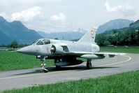 J-2313 @ LSMU - J-2313 is now preserved at the gate of Buochs. In 1992 it was seen taxiing to the runway. Times change... - by Joop de Groot