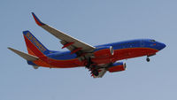 N443WN @ KLAX - Landing 24R at LAX - by Todd Royer