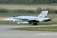 J-5001 @ LSMP - In Switzerland the first of each series traditionally will be a test aircraft. J-5001 has lots of mission markings underneath the cockpit, markings the tests it has been gone through.