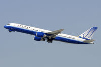 N543UA @ KLAX - Departing LAX on 25R - by Todd Royer