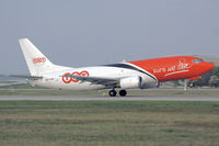 OO-TNB @ EDDF - TNT B7373-301(F) takes off from RW18W @ EDDF - by FBE