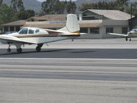 N450W @ SZP - 1958 Beech 95, two Lycoming O&VO-360 180 Hp each, takeoff roll Rwy 22 - by Doug Robertson
