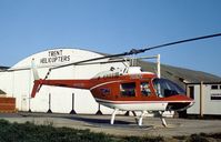 G-BAVI @ LTN - Bell JetRanger of Trent Helicopters at Luton in May 1978. - by Peter Nicholson