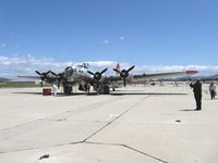 N5017N @ CMA - 1944 Boeing B-17G FLYING FORTRESS 'Aluminum Overcast' of the EAA, four Wright Cyclone R-1820-97 9 cylinder 1,200 Hp radials, Limited class - by Doug Robertson