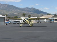 N25328 @ SZP - 1940 Fairchild 24W-40, Warner Super Scarab 165 165 Hp/175 Hp for takeoff radial upgrade from original 145 Hp, taxi to fuel dock - by Doug Robertson