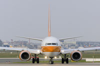 D-AHLK @ EDDF - Hapag Lloyd Kreuzfahrten B737-800 turns into RW18W - by FBE
