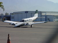 N60YX @ POC - Nosewheel down at 0930 Brackett transient parking - by Helicopterfriend