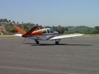 N4228B @ POC - Parked, tied down and waiting - by Helicopterfriend