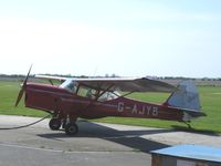 G-AJYB @ EGCL - Auster refuelling at Fenland - by Simon Palmer