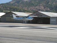 N704SL @ SZP - 1976 Cessna 150M, Continental O-200 100 Hp, landing Rwy 22 - by Doug Robertson