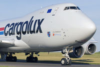 LX-ICV @ ELLX - Cargolux B747 taxiing to the holding point