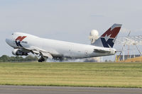 G-MKAA @ ELLX - burning rubber - by FBE