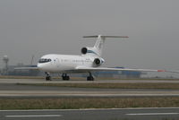 UP-Y4206 @ EBBR - parked on General Aviation apron (Abelag) _ foggy day - by Daniel Vanderauwera